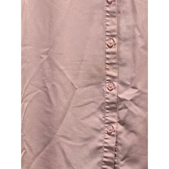 Notations Vintage Button Down Blouse Pink Size 2X Y2K Coastal Flowy Minimalist - Picture 5 of 11